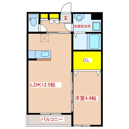 フォレストコートＳの物件間取画像